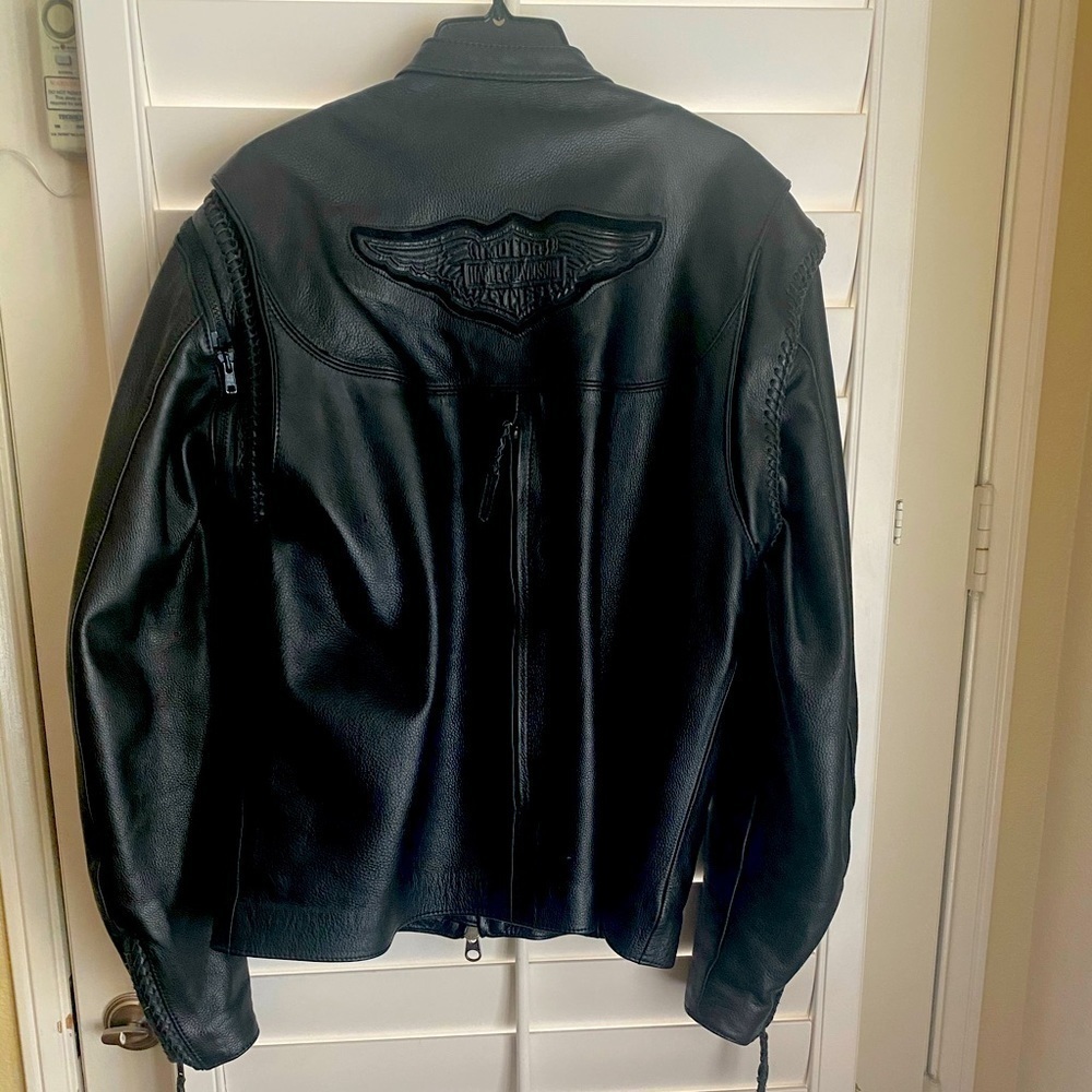 Vintage Authentic Harley Davidson Willie G Leather Jacket/Vest NWOT​​​​​​​​​